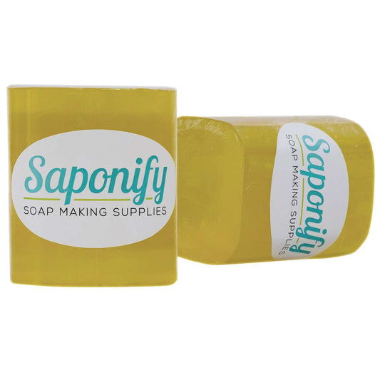 Two blocks of Saponify hempseed oil melt and pour soap base