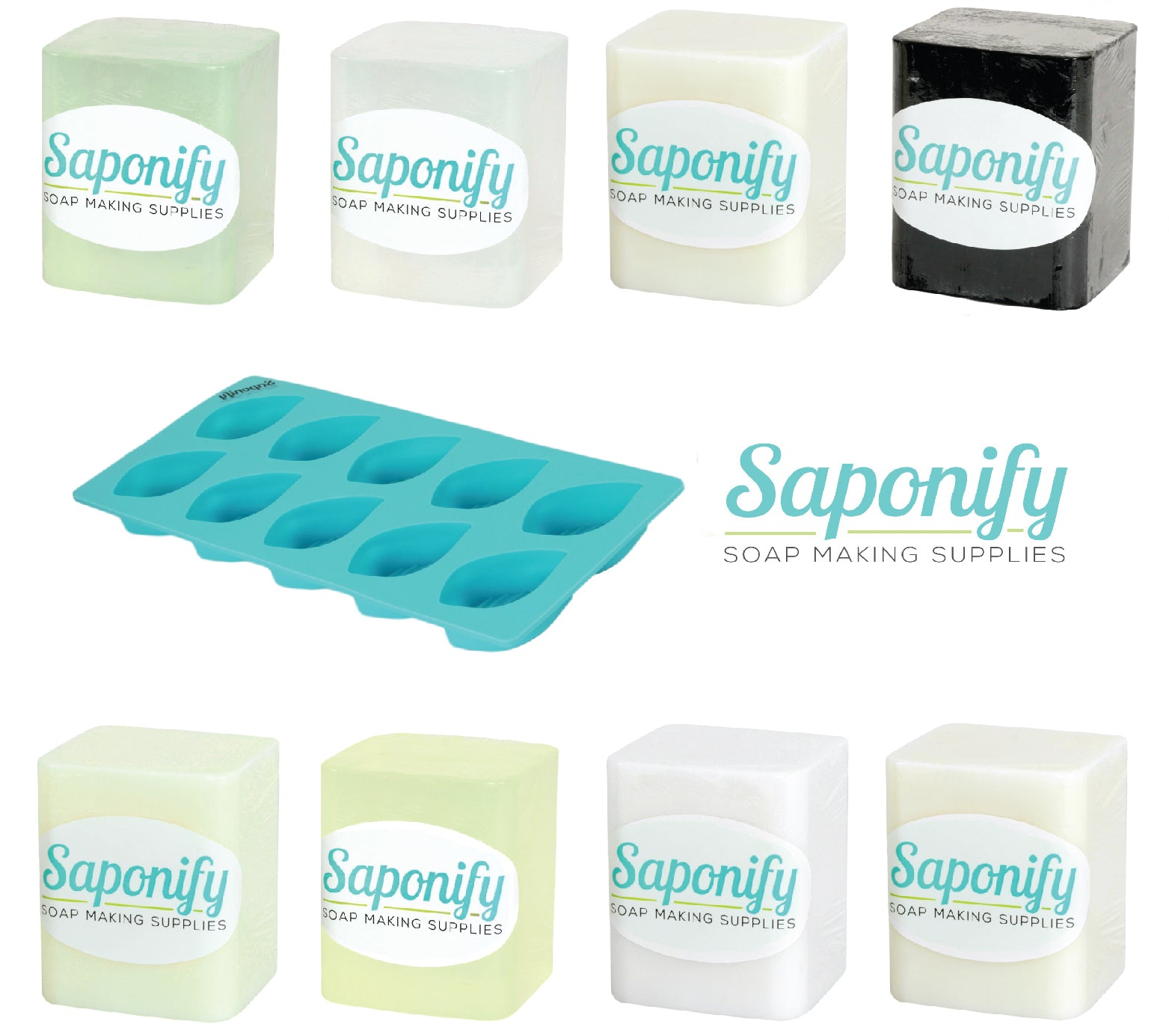  Saponify - 2Lb White Soap Base, Pure White Base, Easy